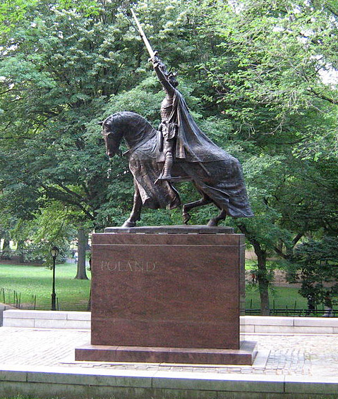 Jagiello statue in Central Park