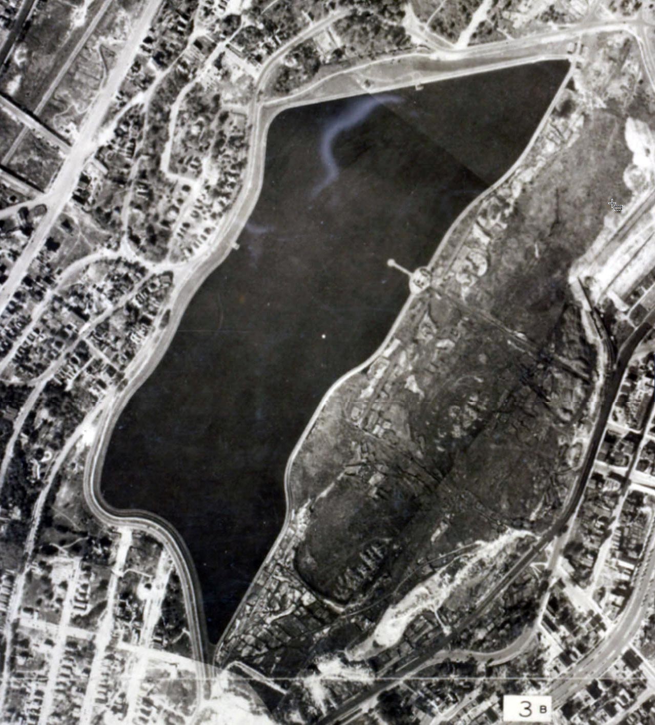 Jerome Park Reservoir aerial view 1924